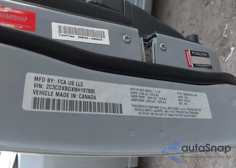 2022 Dodge Charger Sxt Rwd z USA, uszkodzony, nr VIN 2C3CDXBGXNH197805